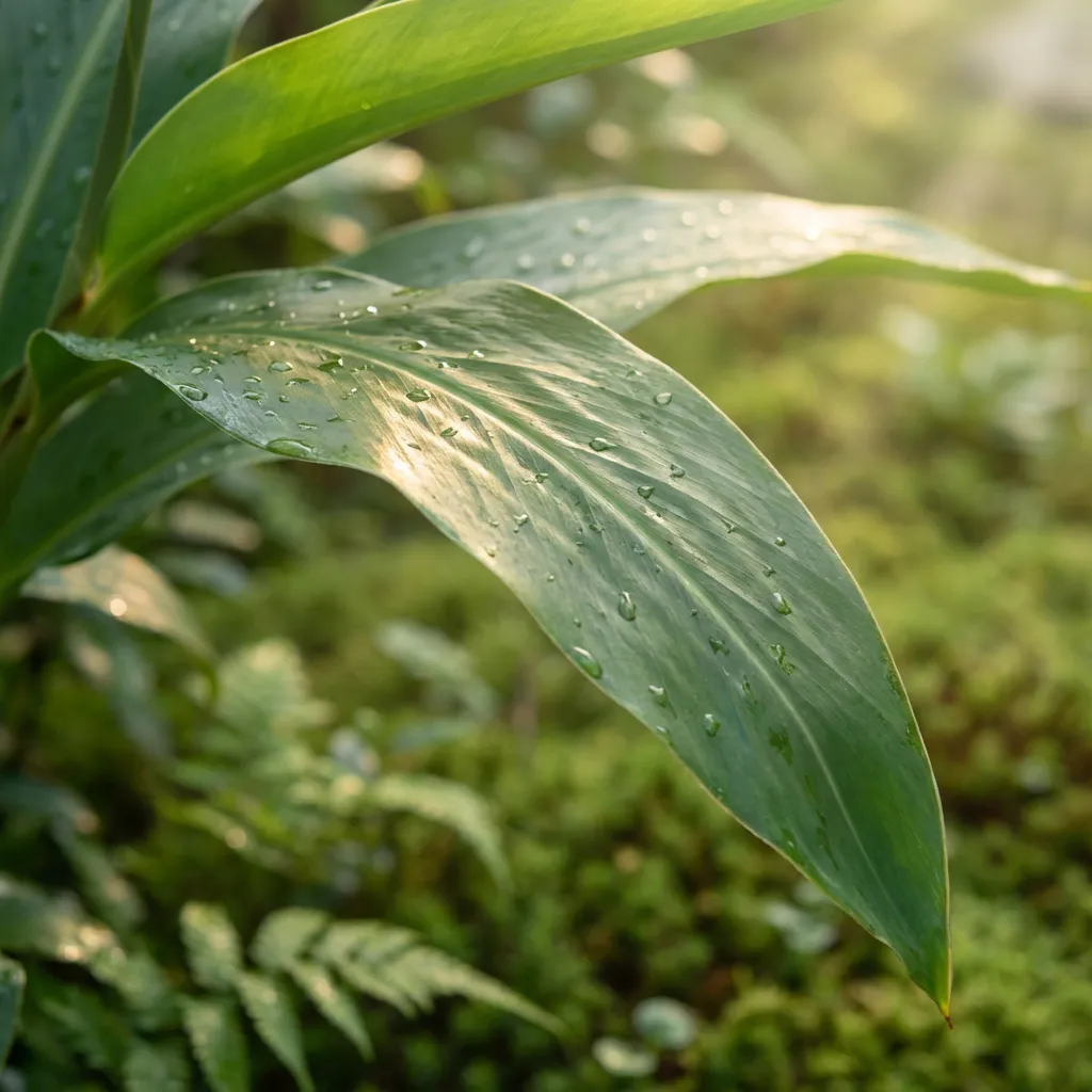 firefly gemini flash natural light, cinematic macro photography, soft bokeh background, botanical skincare 492393